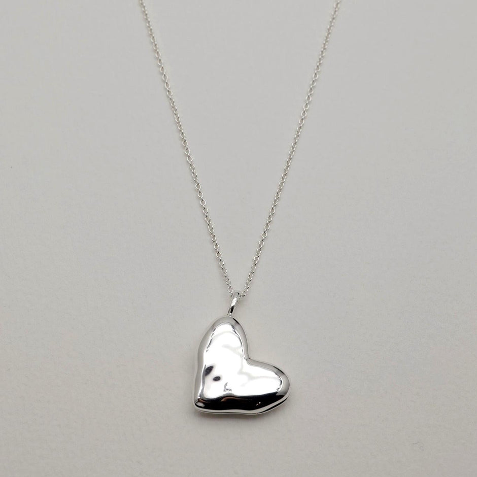 Coeur Locket Necklace in 925 Sterling Silver by MOA - view 2
