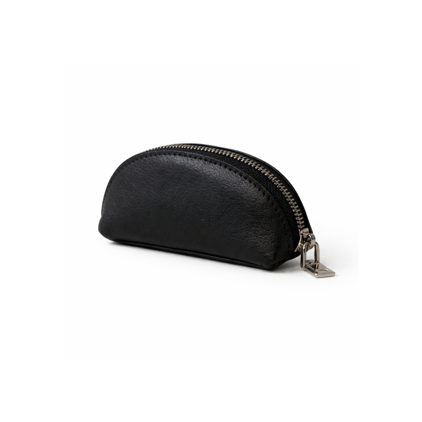 Corbin Mini Leather Zip Pouch – Black hover