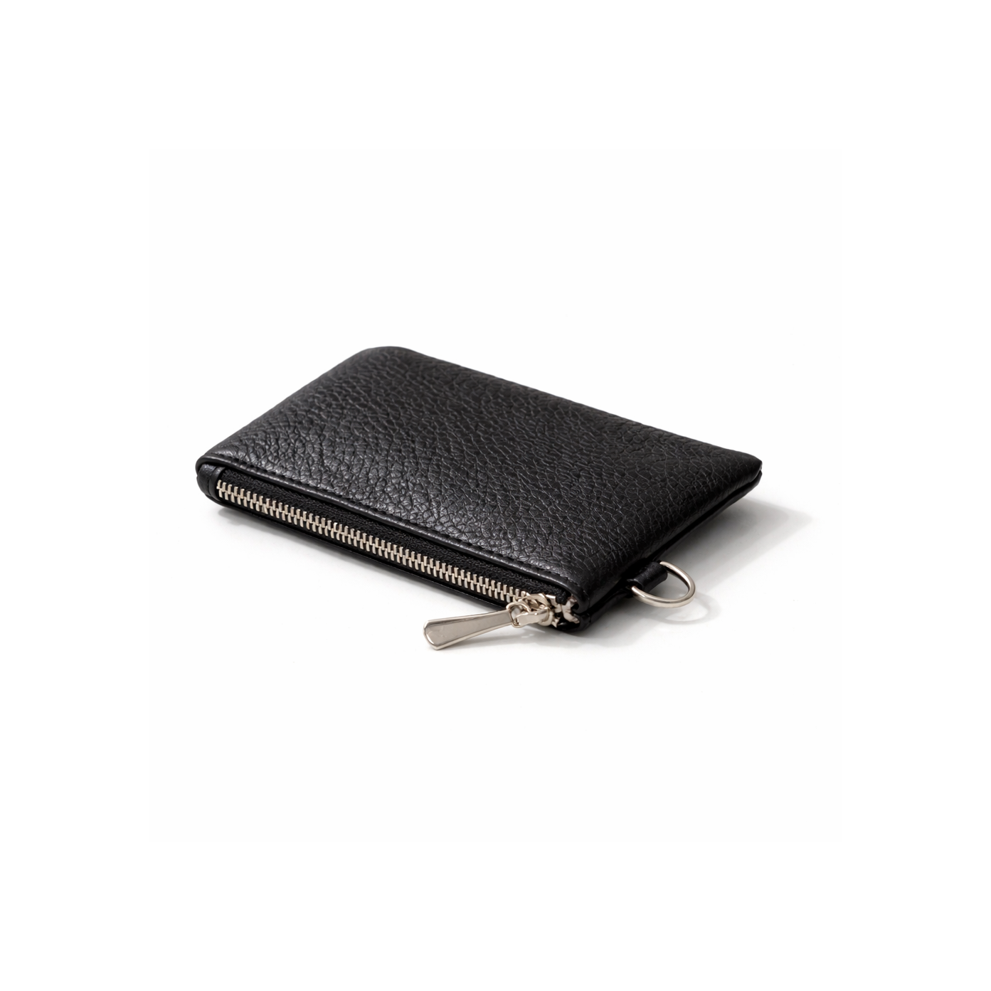Corinne Mini Leather Zip Pouch – Black hover