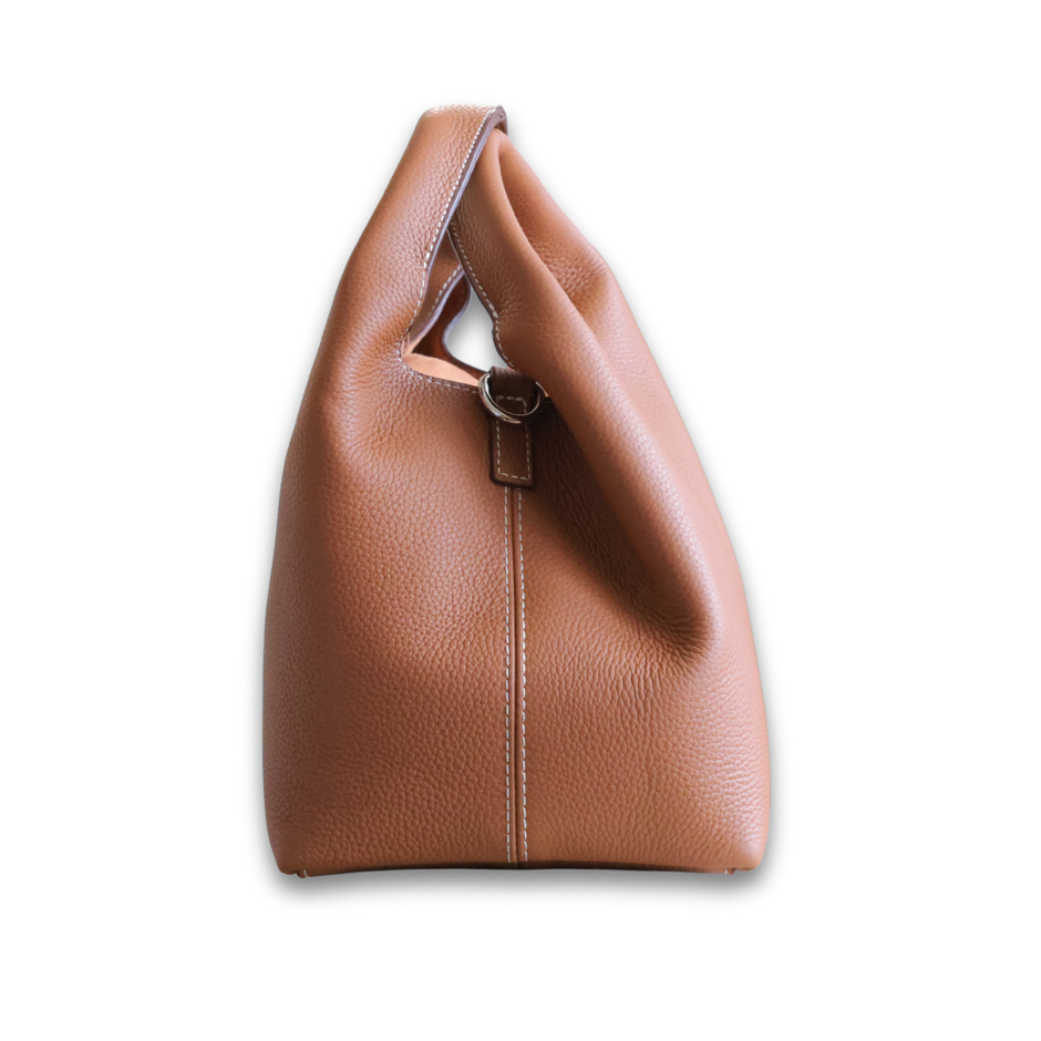 DANIELLE Leather Bag Tan by MOA - view 2
