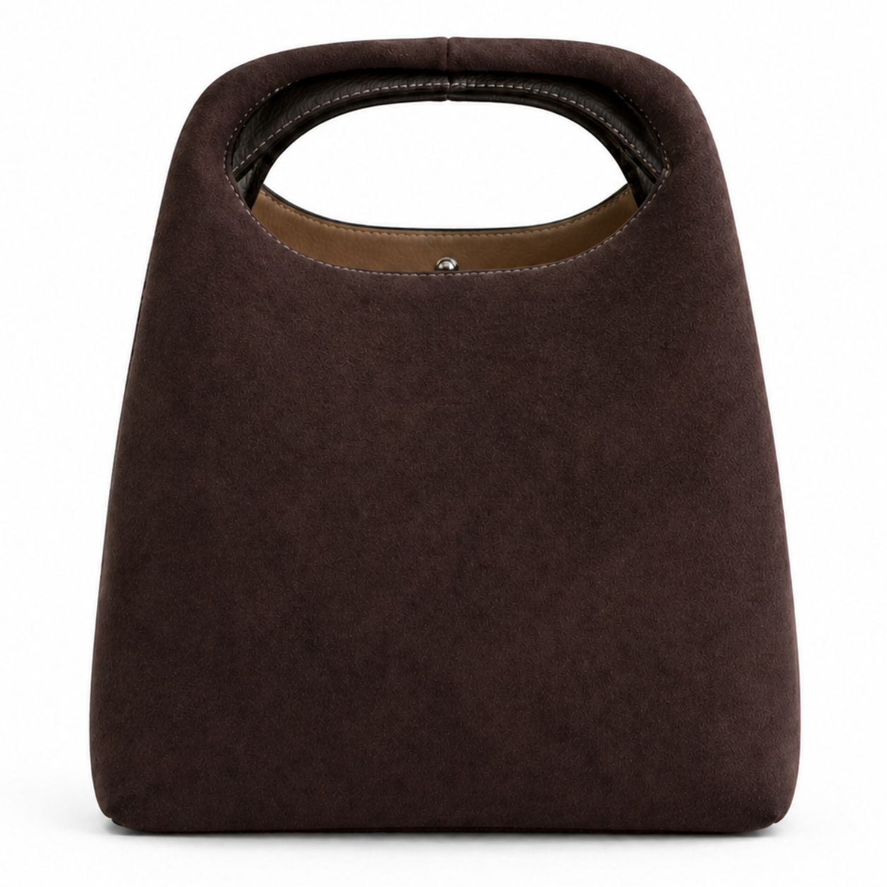 Danielle Leather & Suede Bag – Chocolate