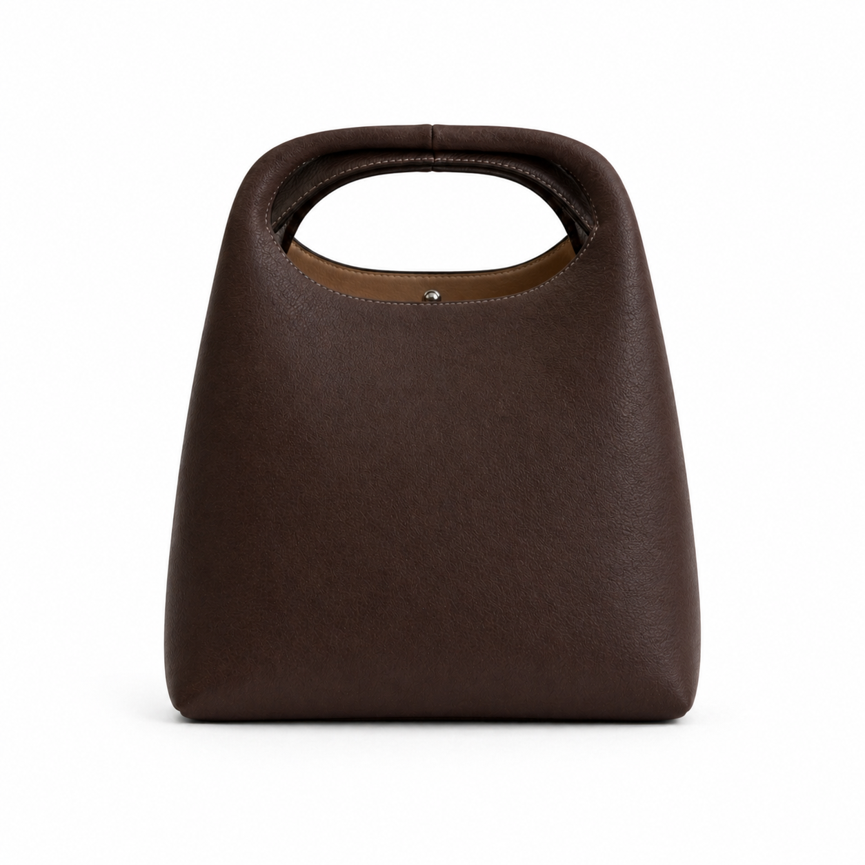 Danielle Leather and Suede Bag Chocolate by MOA - view 2