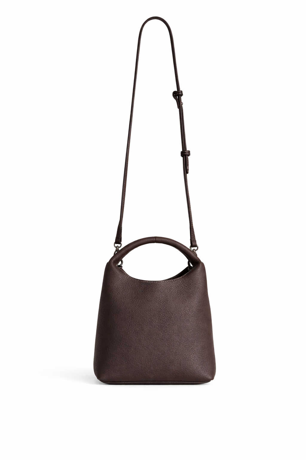 Danielle Leather and Suede Bag Chocolate by MOA - view 4