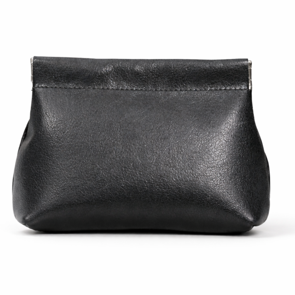Elara Leather Pouch in Black