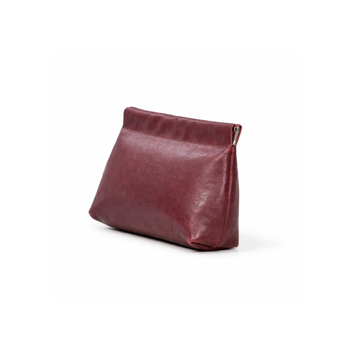 Elara Leather Pouch in Burgundy hover