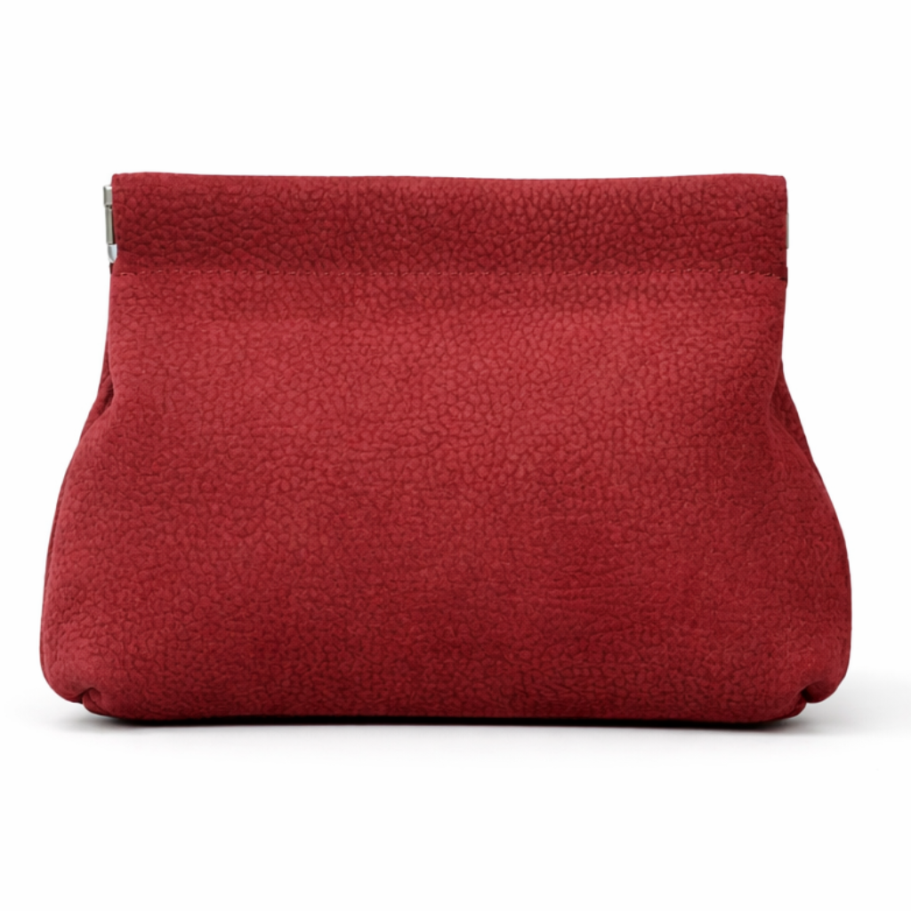 Elara Leather Pouch in Wine
