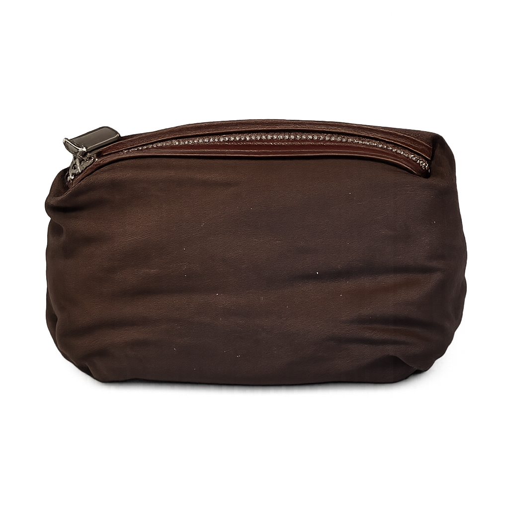 Elara Vegetable Tanned Leather Bag in Chocolate by MOA - view 3