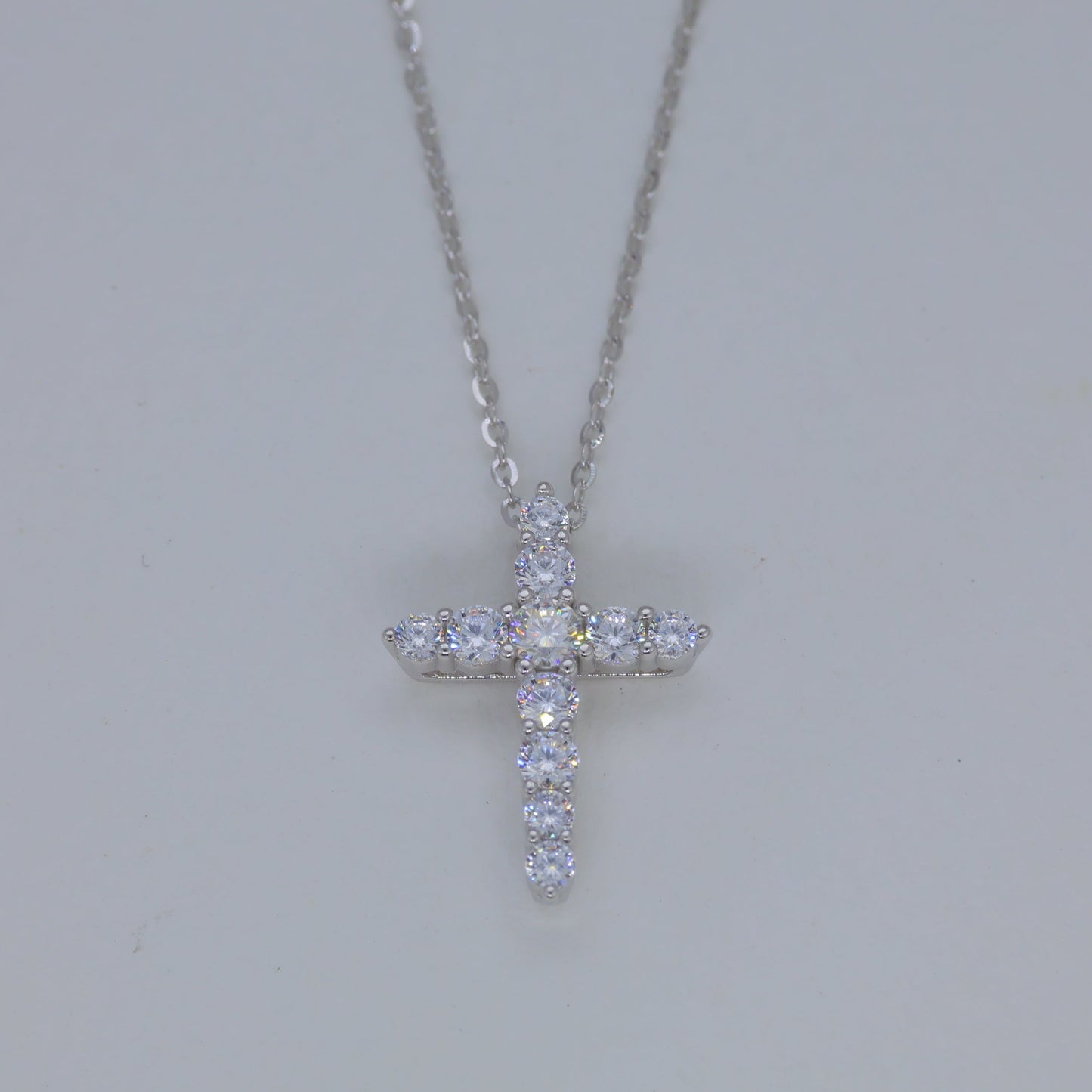 Elaris Cross Necklace in 925 Sterling Silver by MOA - view 1