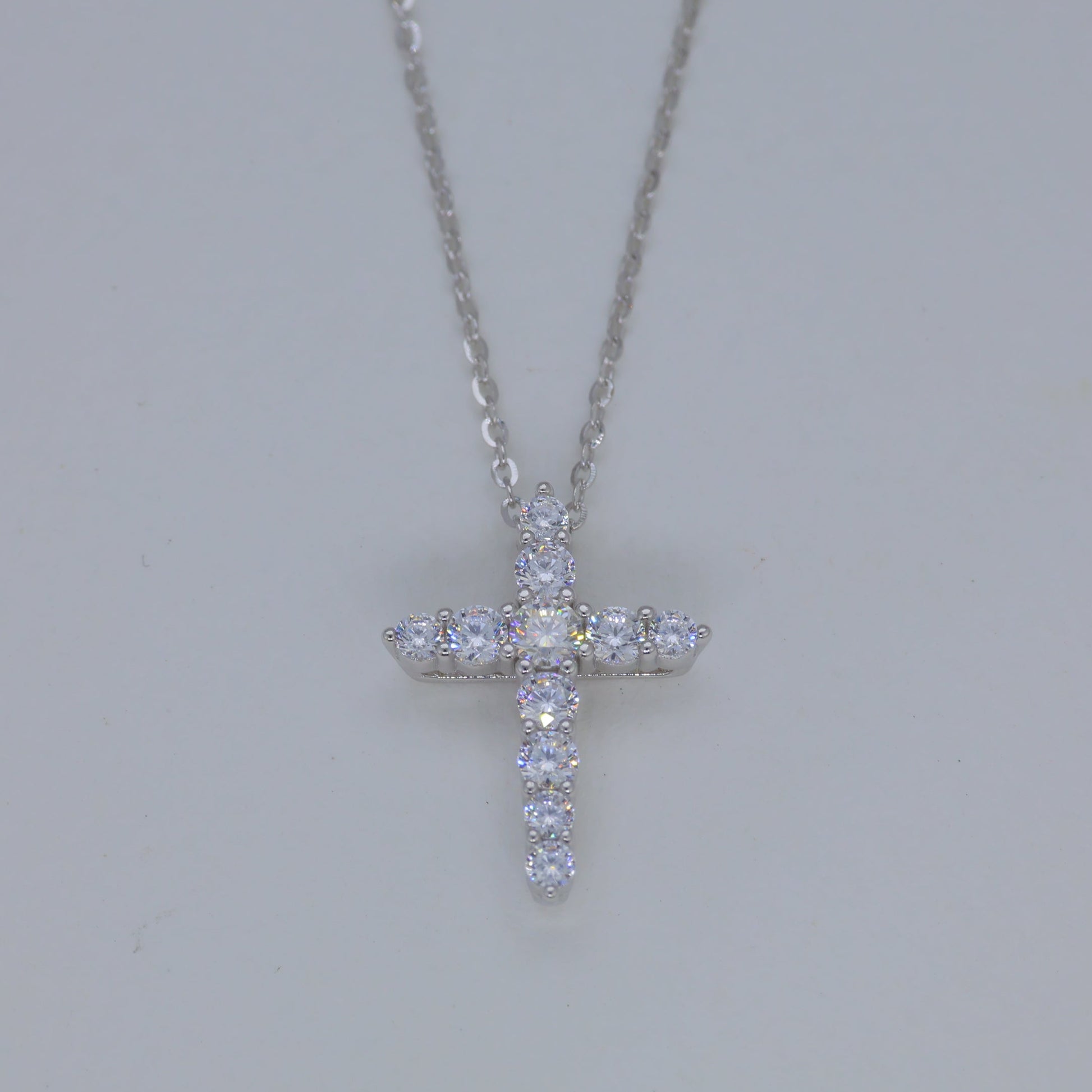 Elaris Cross Necklace in 925 Sterling Silver by MOA - view 1