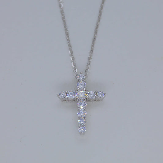 Elaris Cross Necklace in 925 Sterling Silver by MOA - view 1