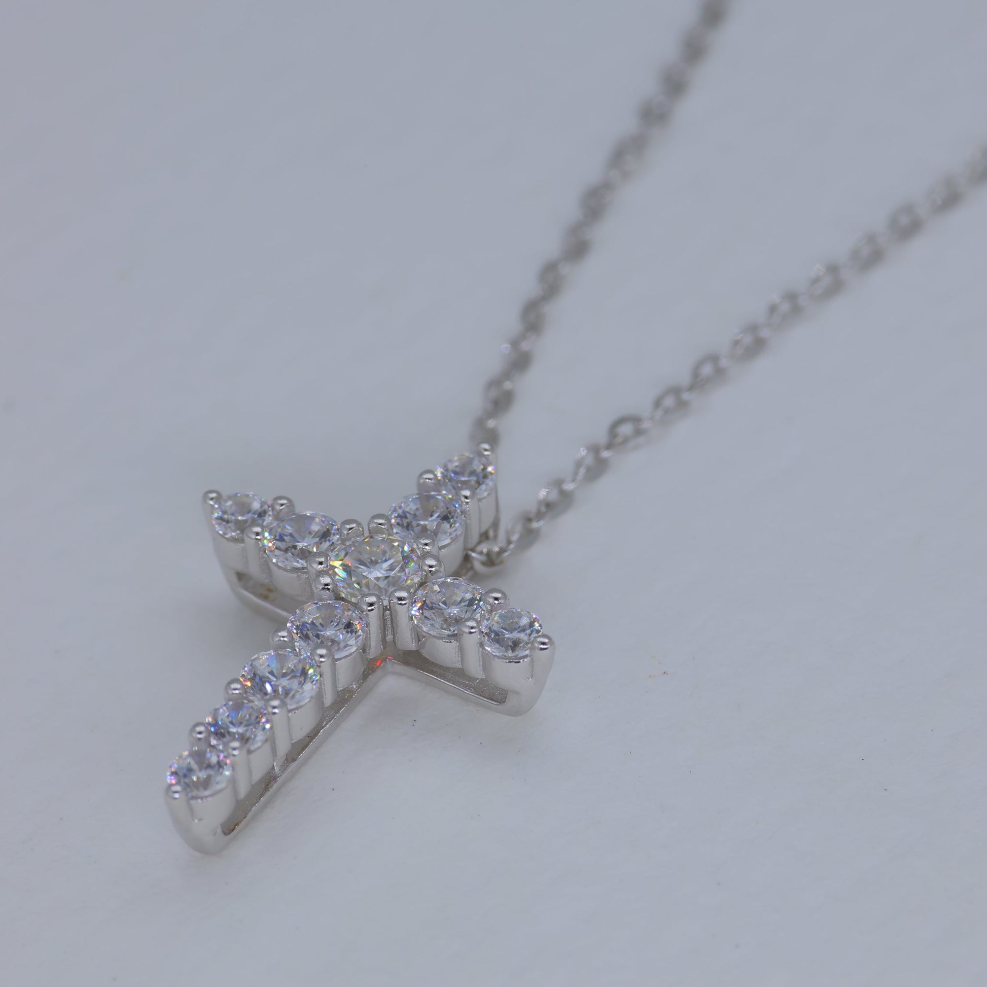 Elaris Cross Necklace in 925 Sterling Silver by MOA - view 2