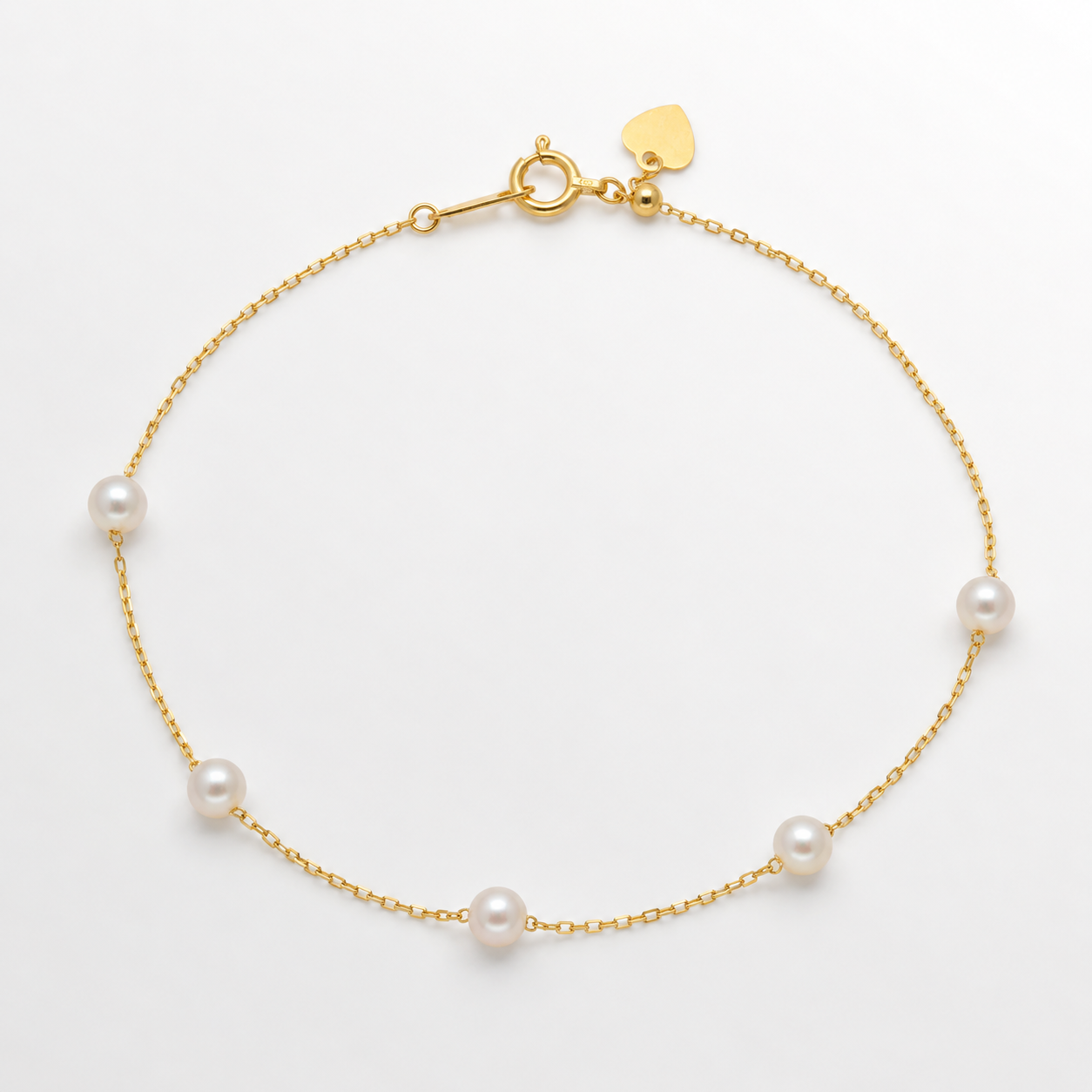 Elina Fine Station Akoya Pearl Bracelet in 18K Gold by MOA - view 1