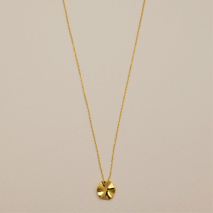 Eline Polished Necklace in Gold Vermeil by MOA - view 1