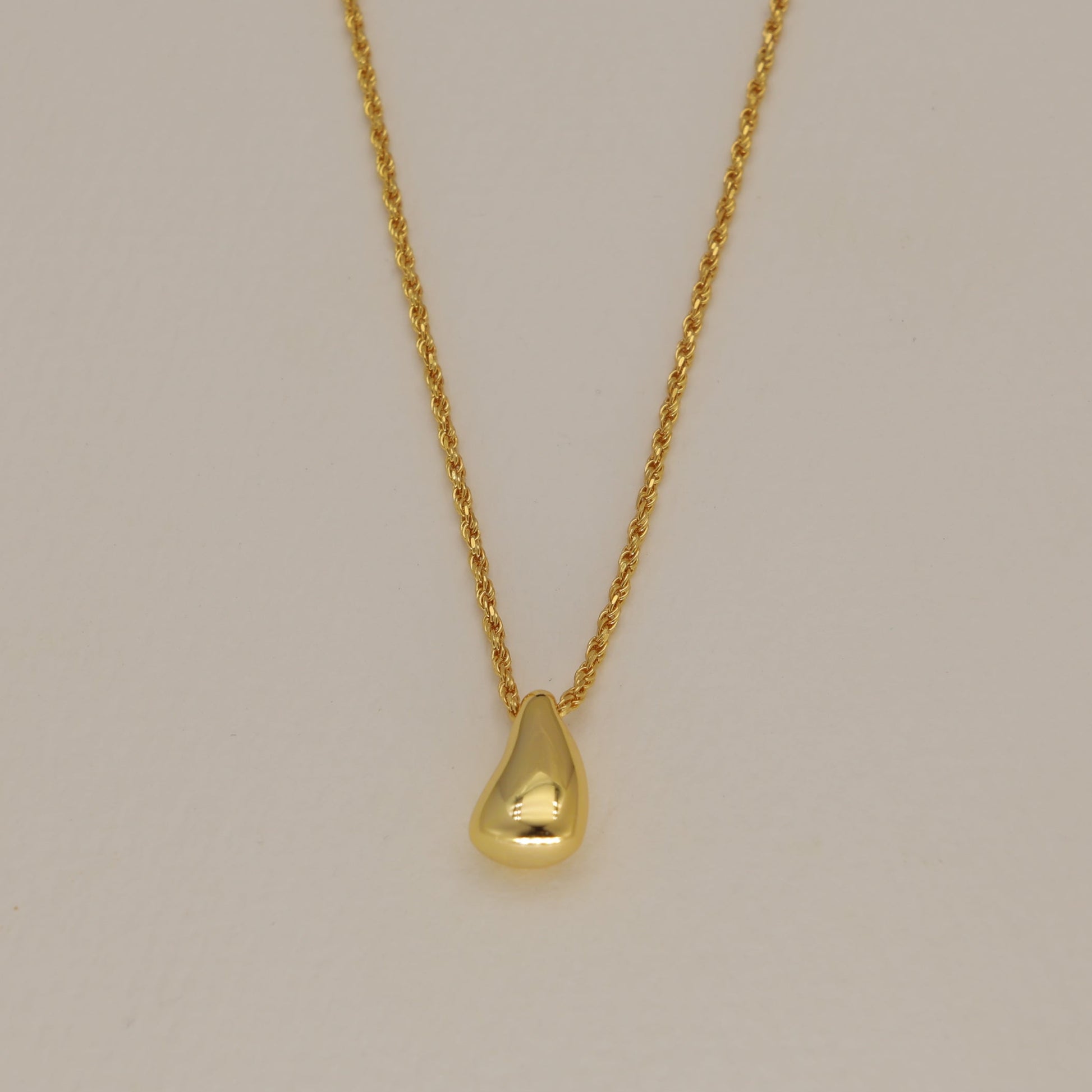 Elira Drop Pendant Necklace in 24K Gold Over 925 Silver by MOA - view 1