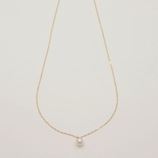 Elise Pearl Necklace in 18K Gold by MOA - view 1