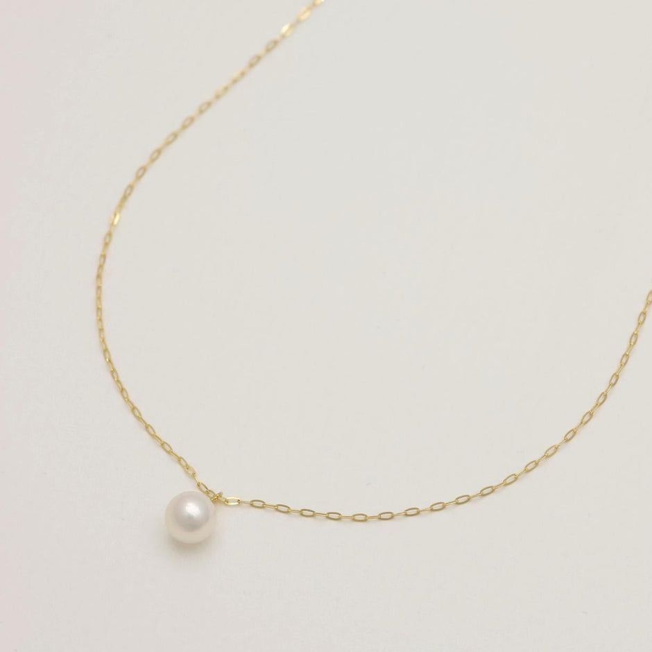 Elise Pearl Necklace in 18K Gold by MOA - view 2