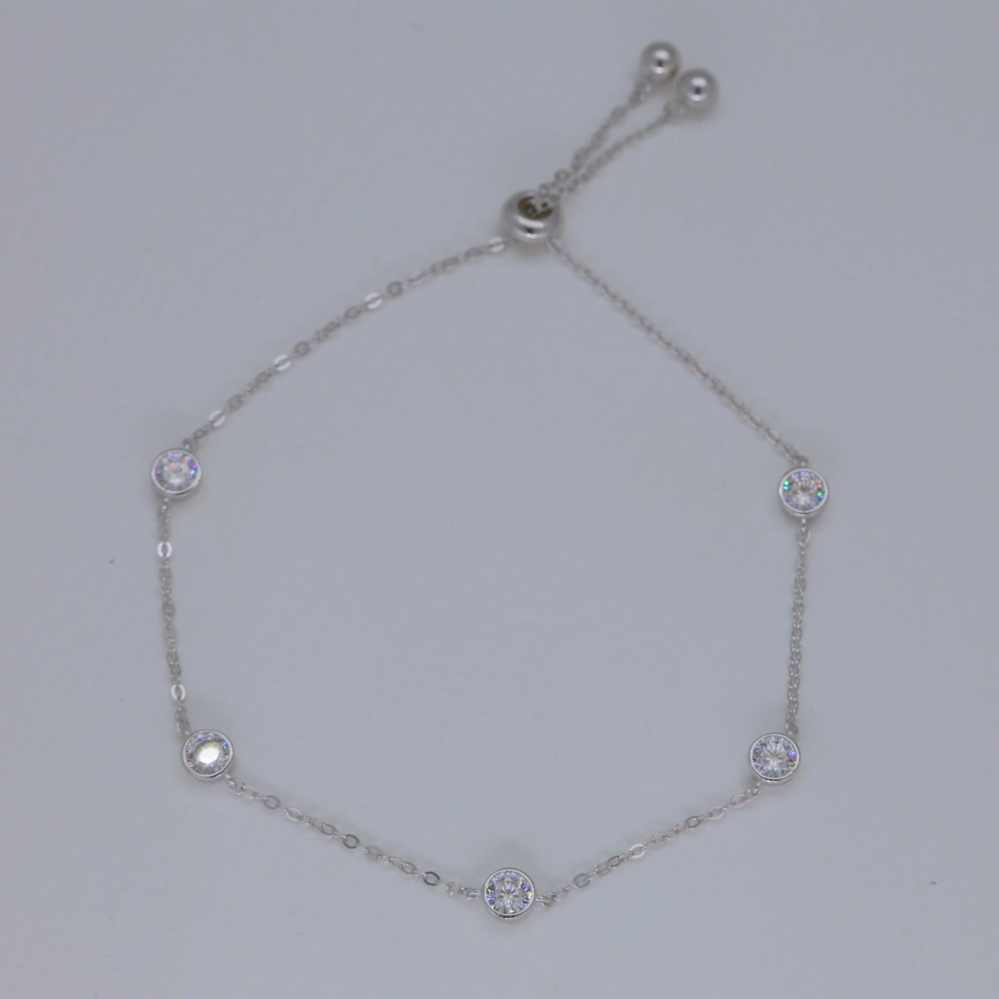 Eloane Bezel Bracelet in 925 Sterling Silver by MOA - view 1