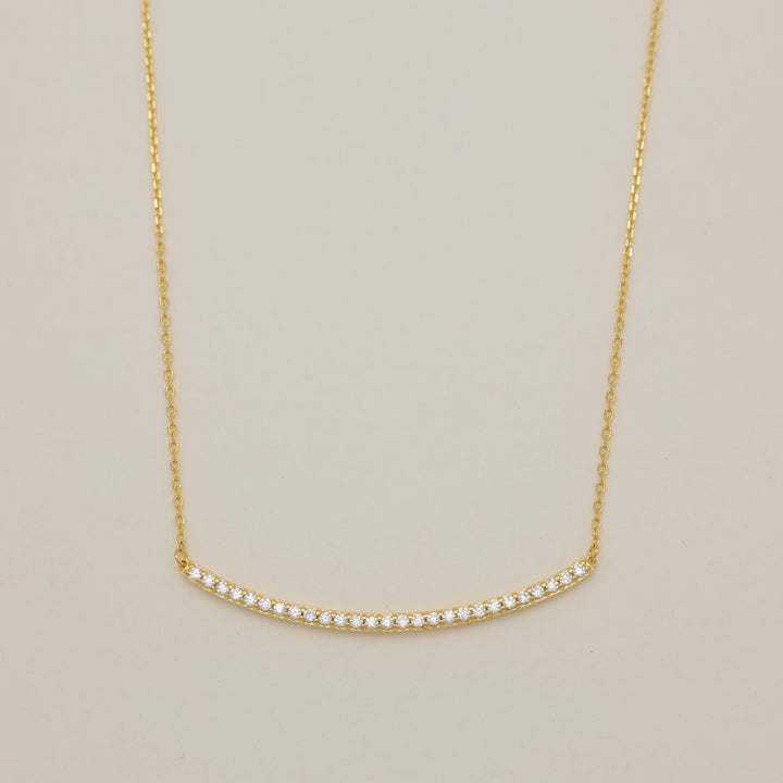 Elora Bar Necklace in Gold Vermeil by MOA - view 1