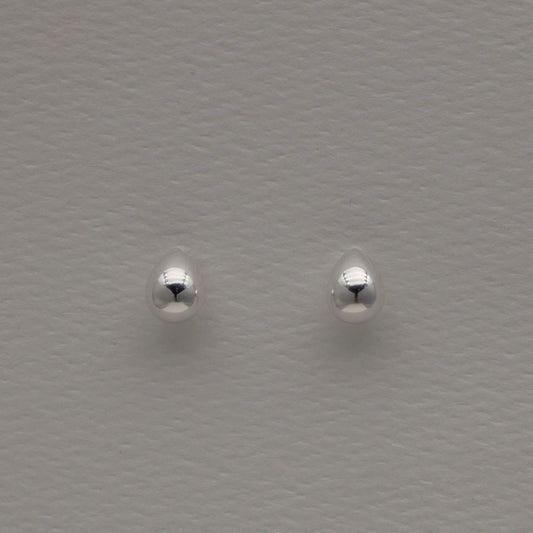 Elva Teardrop Stud Earrings in 925 Sterling Silver by MOA - view 1
