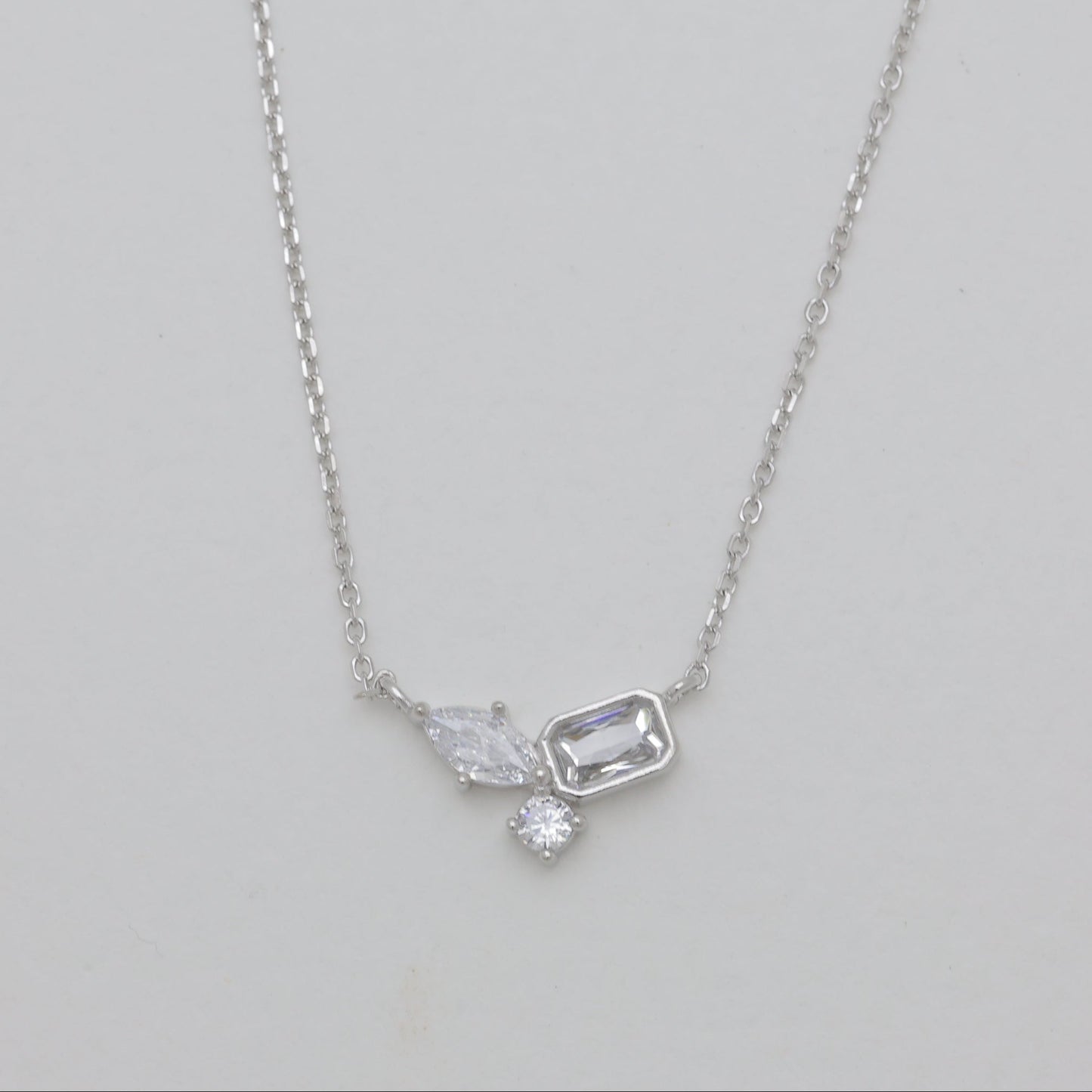 Emeline Necklace in 925 Sterling Silver by MOA - view 1
