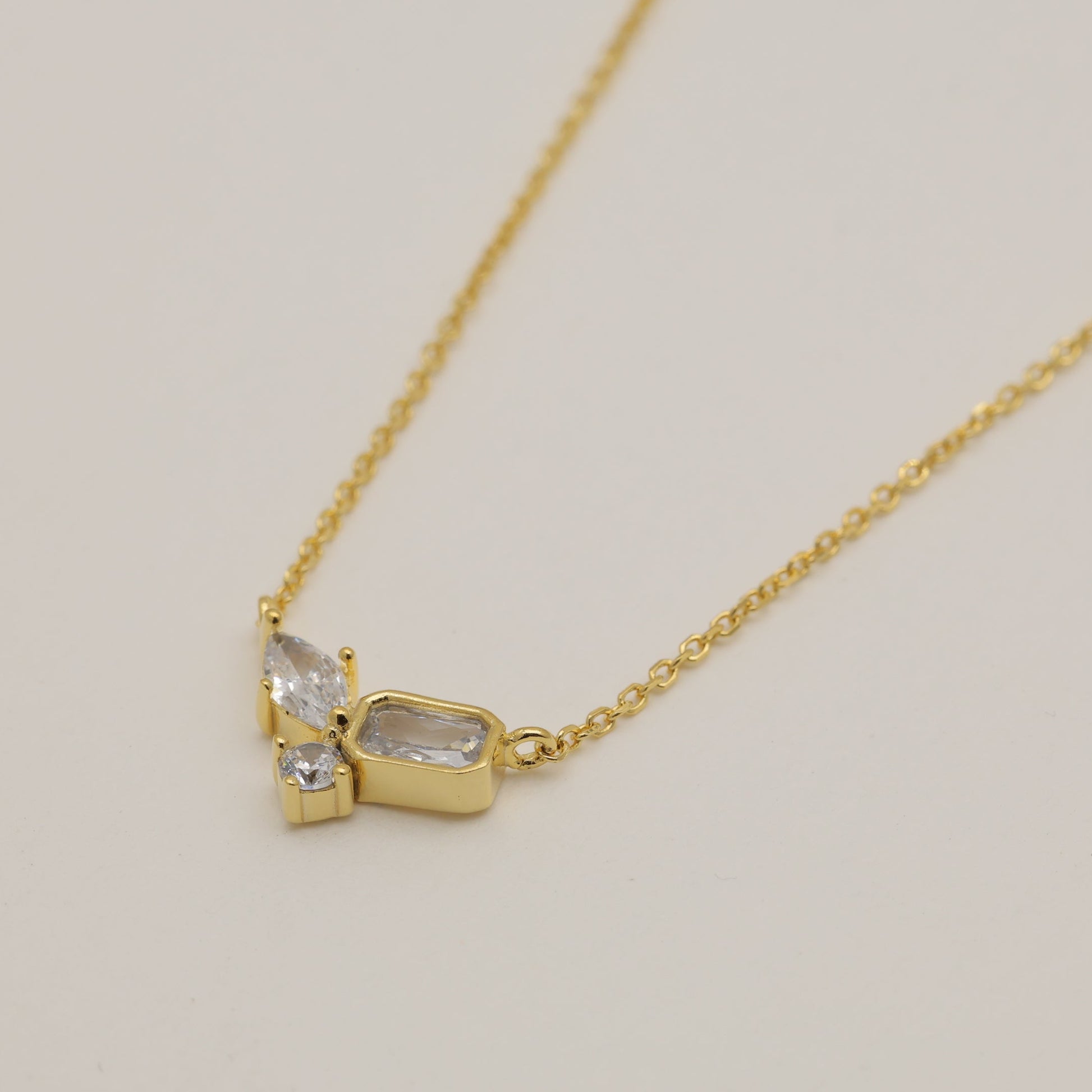 Emeline Necklace in Gold Vermeil by MOA - view 2