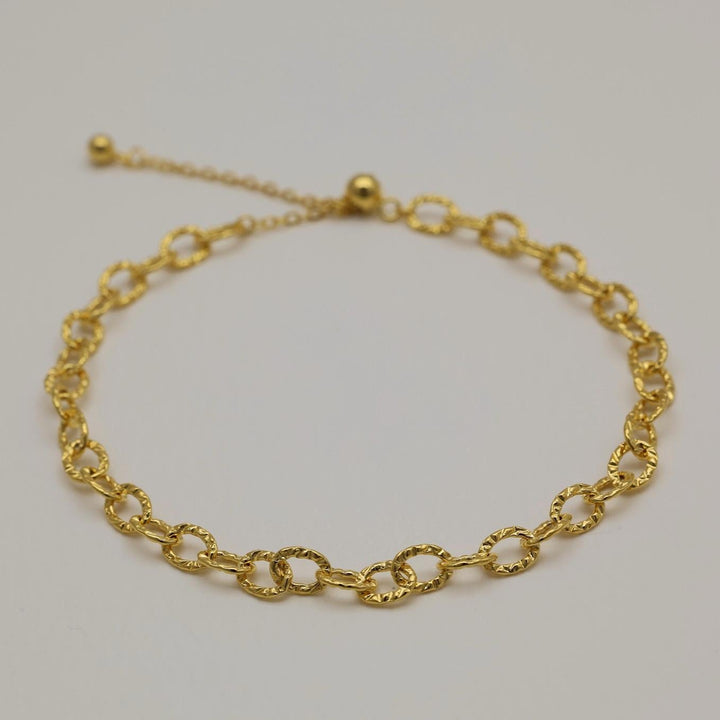Emeraude Chain Bracelet in Gold Vermeil by MOA - view 1