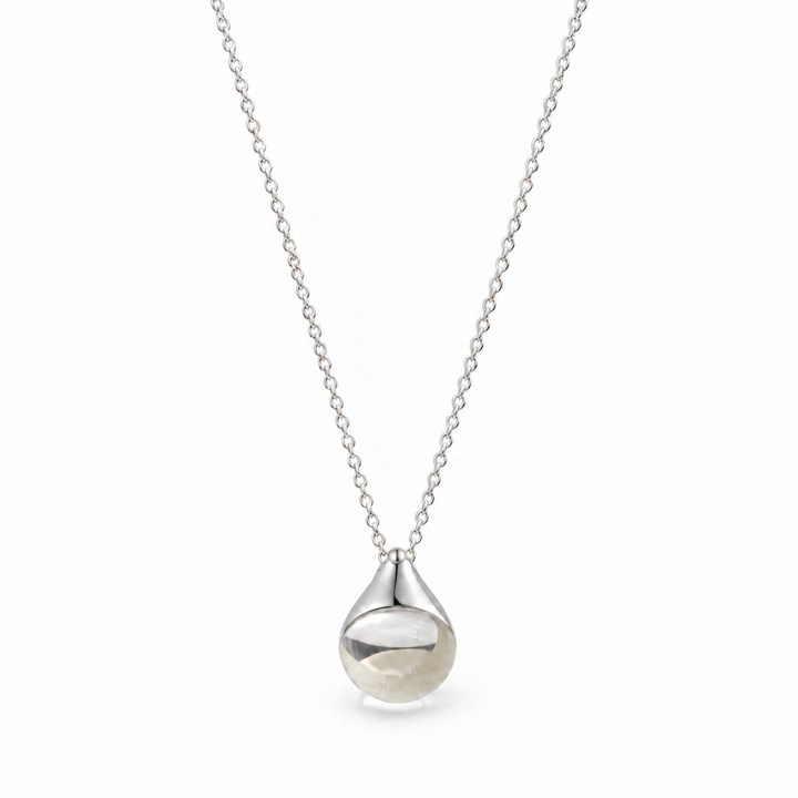 Émilise Crystal Necklace in 925 Sterling Silver by MOA - full view