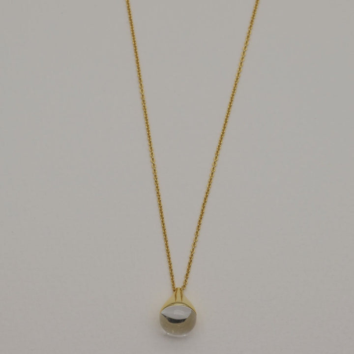 Emilise Crystal Necklace in Gold Vermeil by MOA - view 1