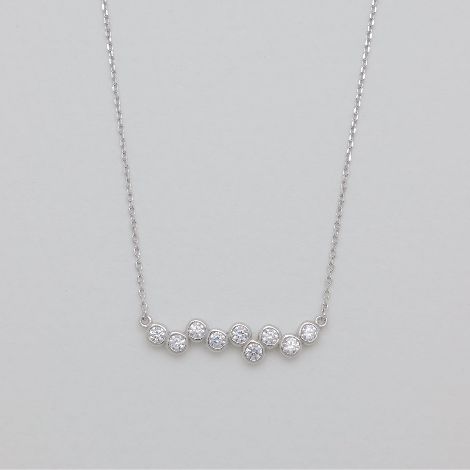 Emira Bar Necklace in 925 Sterling Silver by MOA - view 1