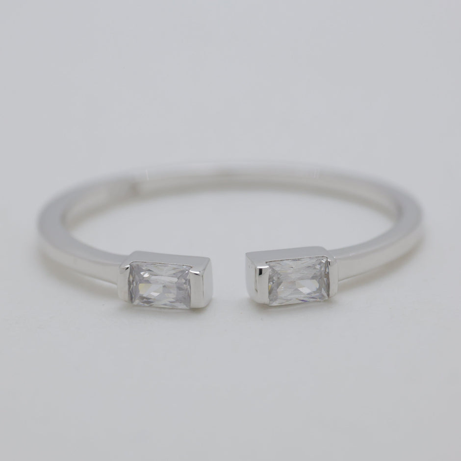 Eria Open Ring in 925 Sterling Silver by MOA - view 2
