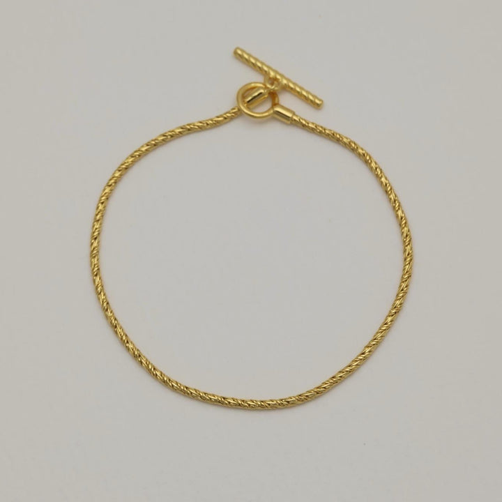 Erine Chain Bracelet in Gold Vermeil by MOA - view 1