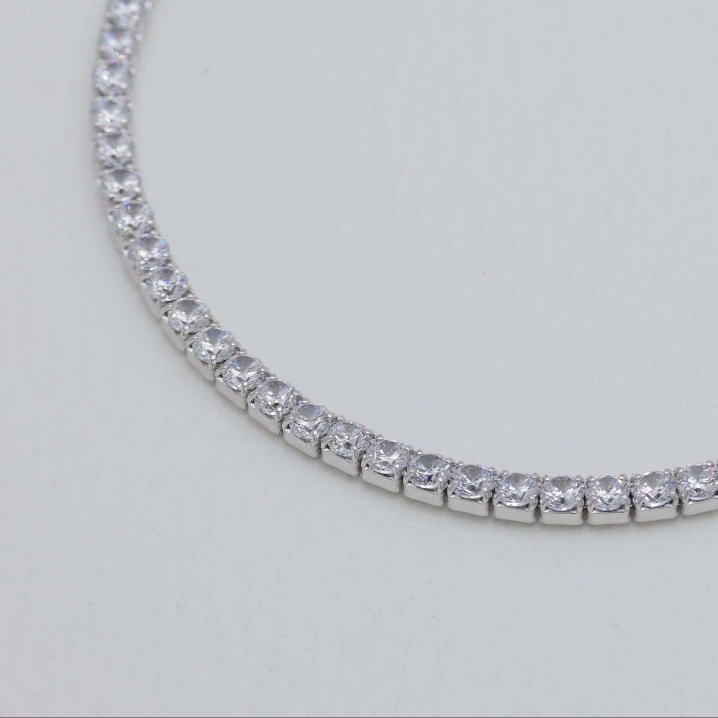 Esmee Tennis Bracelet in 925 Sterling Silver by MOA - view 2
