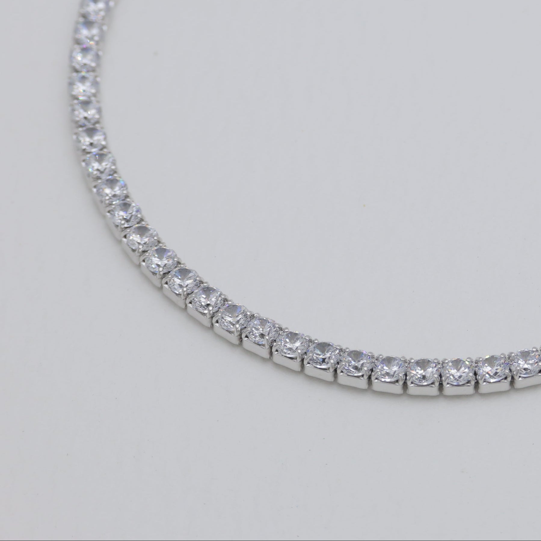Esmee Tennis Bracelet in 925 Sterling Silver by MOA - view 2