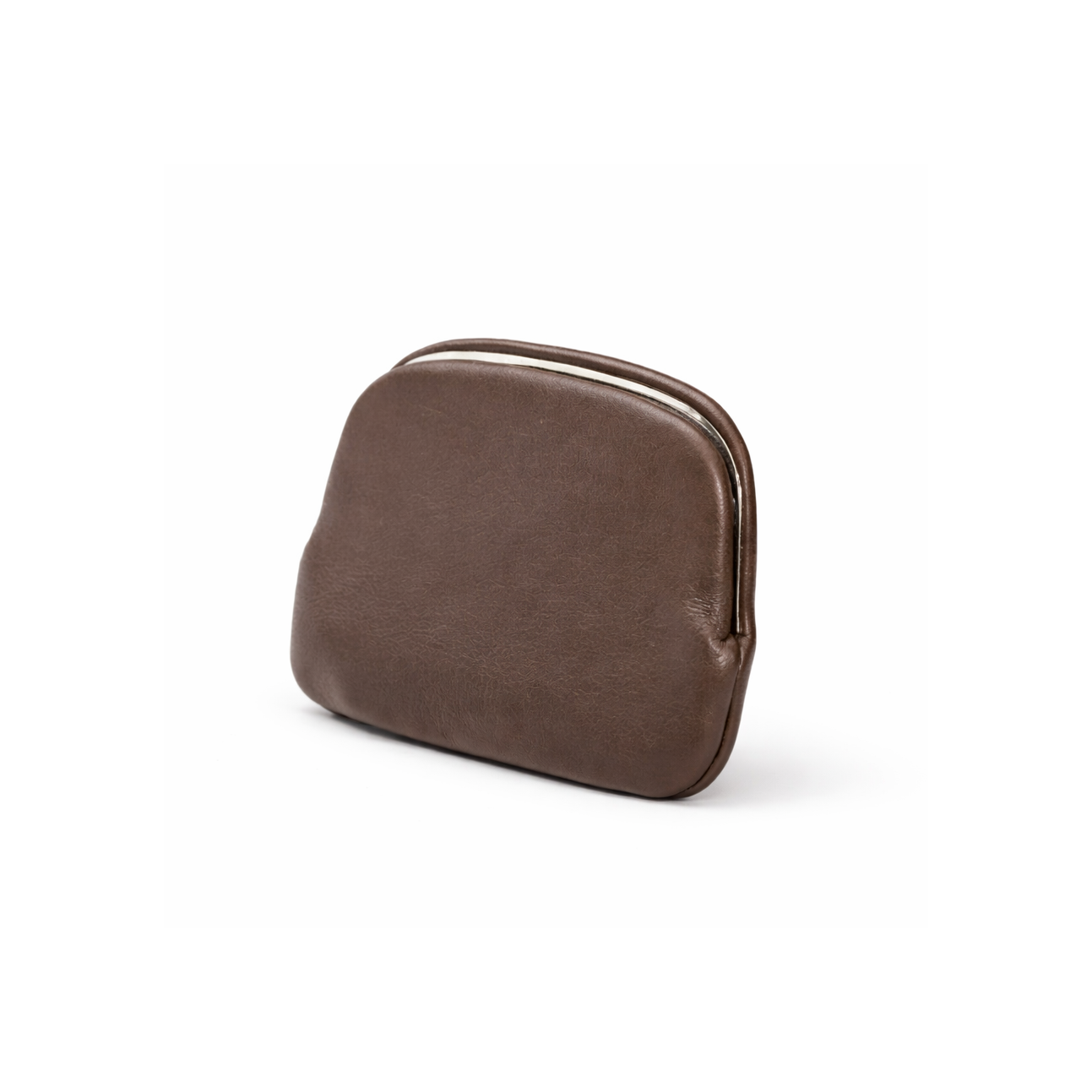Évrard Leather Frame Coin Pouch in Coffee hover