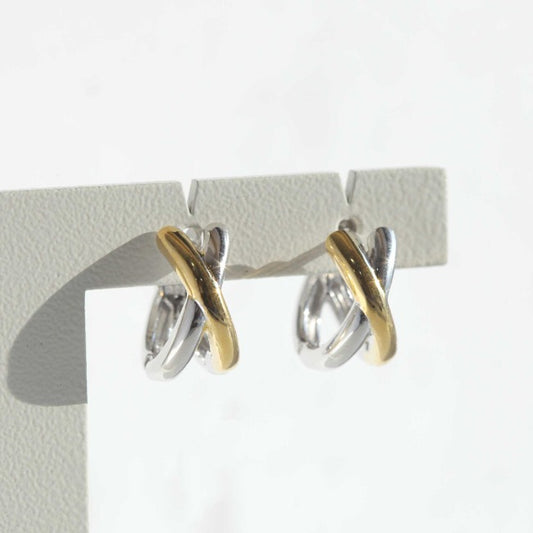 EZRA Gold Earrings by MOA - view 1