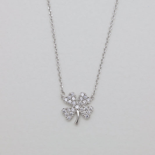 Fleurine Clover Necklace in 925 Sterling Silver by MOA - view 1