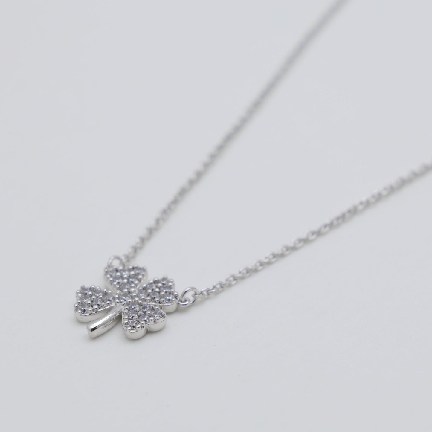 Fleurine Clover Necklace in 925 Sterling Silver by MOA - view 2