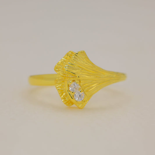 Giverny Petal Ring in 18K Gold over 925 Silver by MOA - view 1