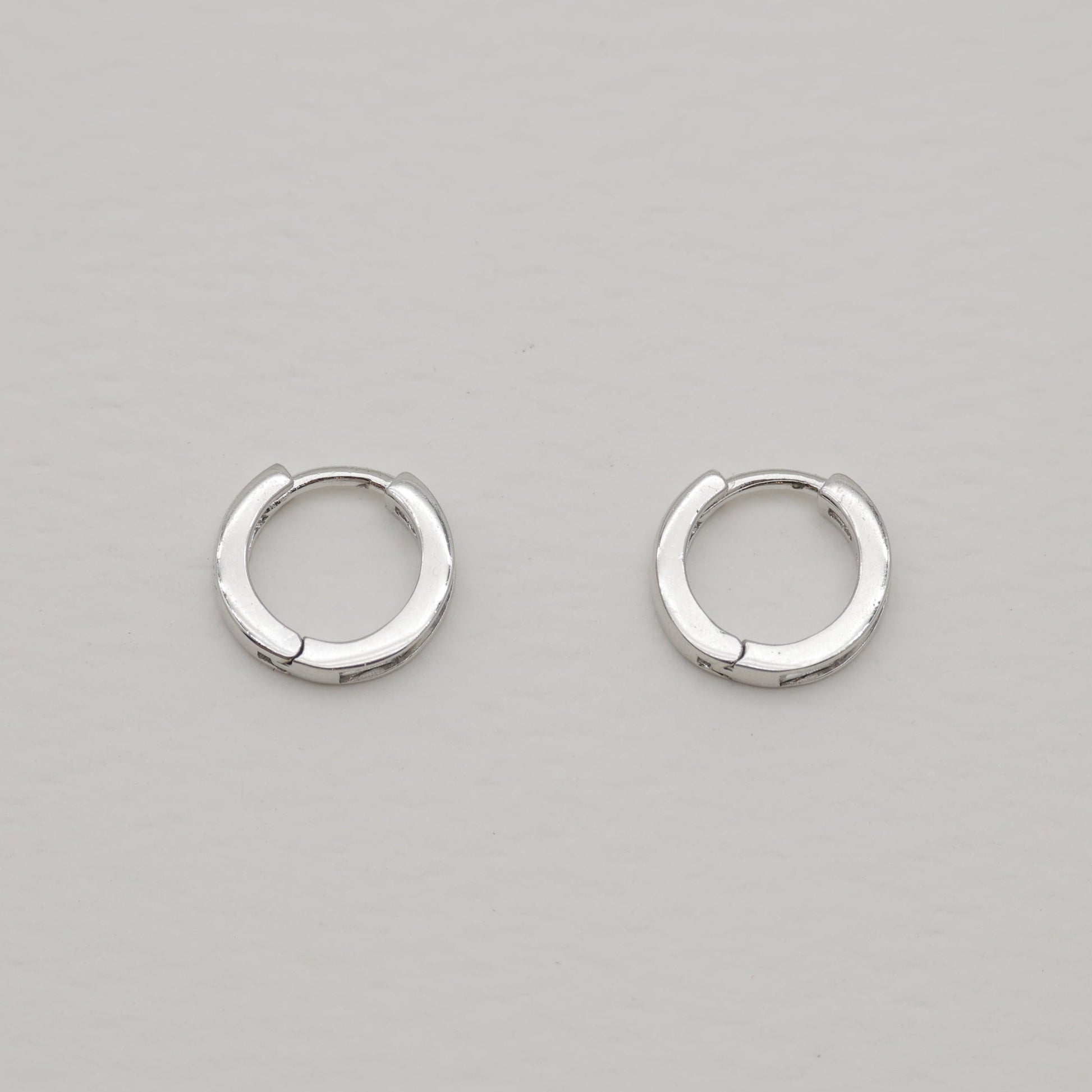 Inez Channel Huggie Earrings 925 Silver by MOA - view 2