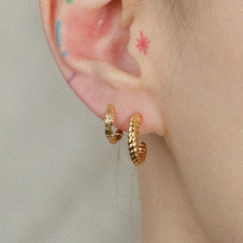 ISA Gold Earrings by MOA - view 2