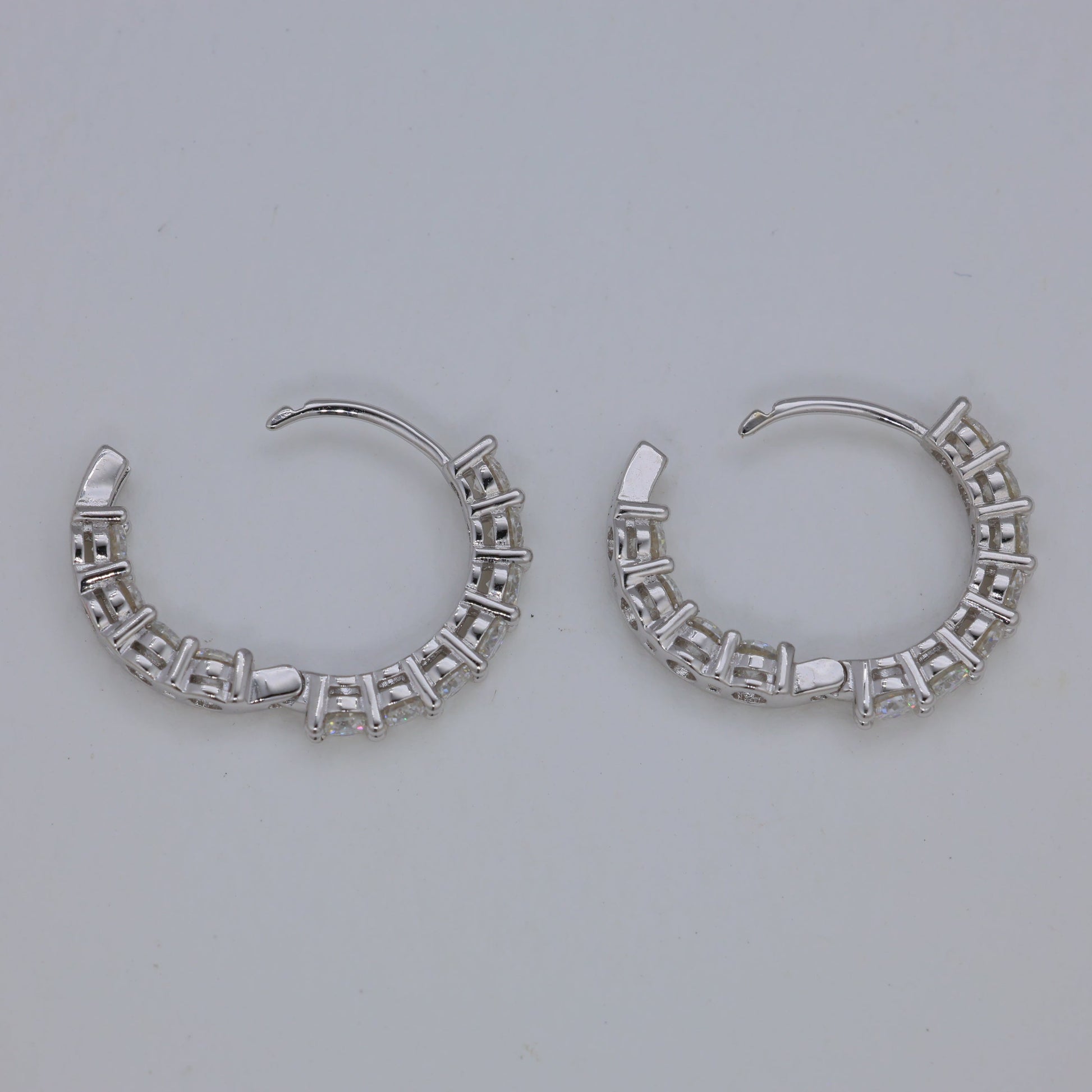 Isene Huggie Earrings in 925 Sterling Silver by MOA - view 2