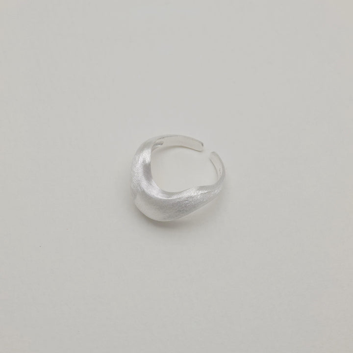 Isla Folded Band Ring 925 Sterling Silver by MOA - view 1