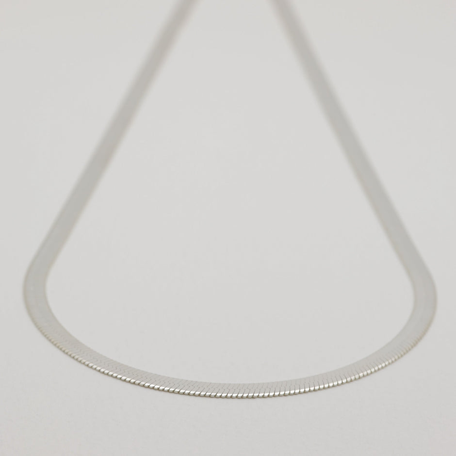 Léa Herringbone Necklace 925 Sterling Silver by MOA - view 2