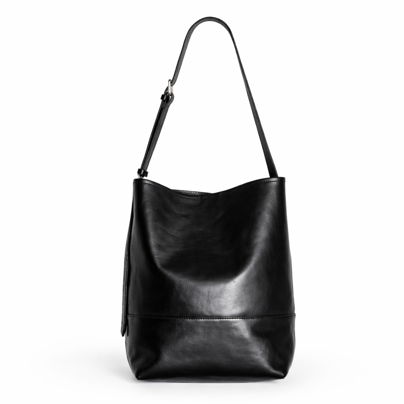 Lennox Leather Shoulder Bag – Black