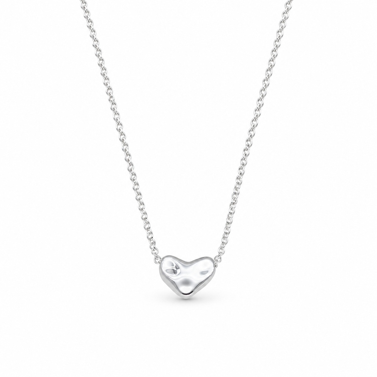 Leonie Petite Heart Necklace in 925 Sterling Silver by MOA - view 1
