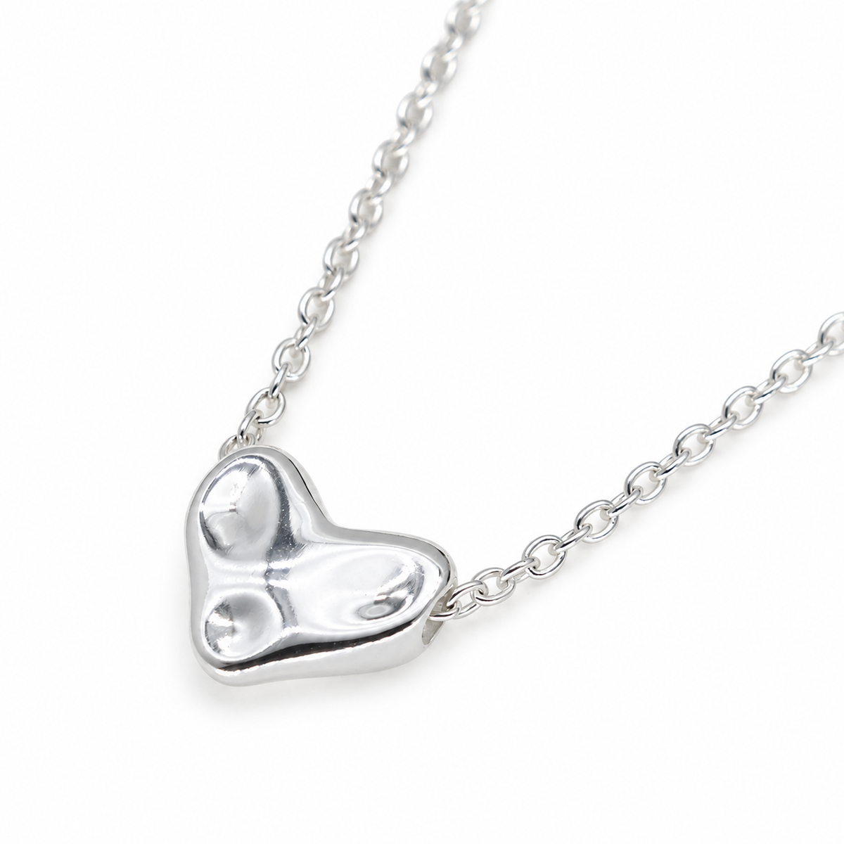Leonie Petite Heart Necklace in 925 Sterling Silver by MOA - view 2
