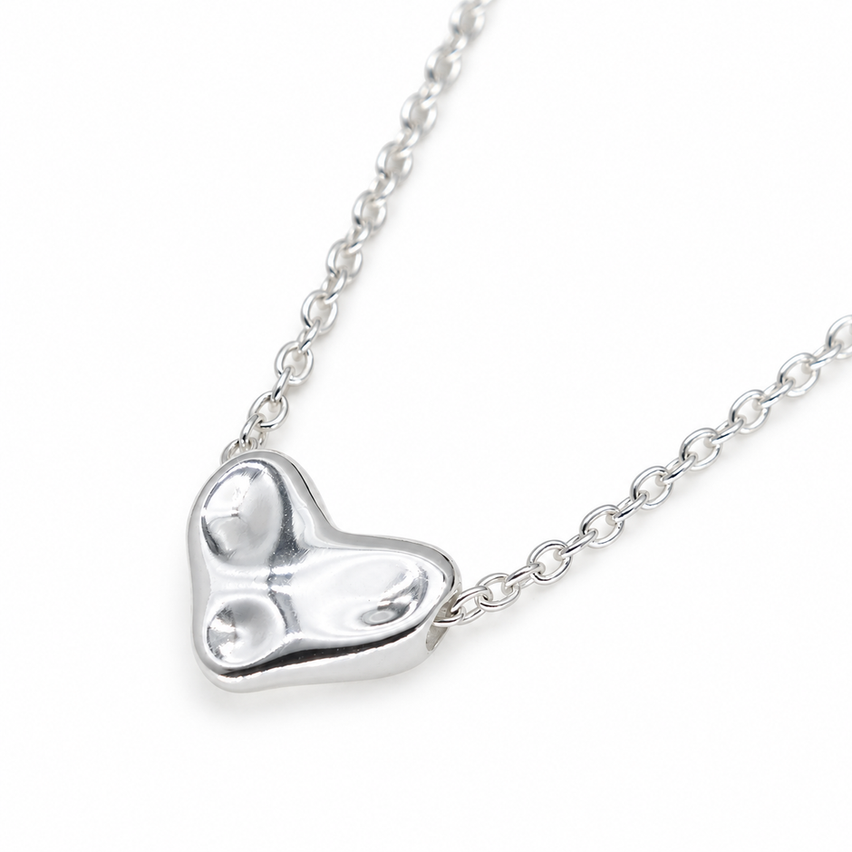 Leonie Petite Heart Necklace in 925 Sterling Silver by MOA - view 2