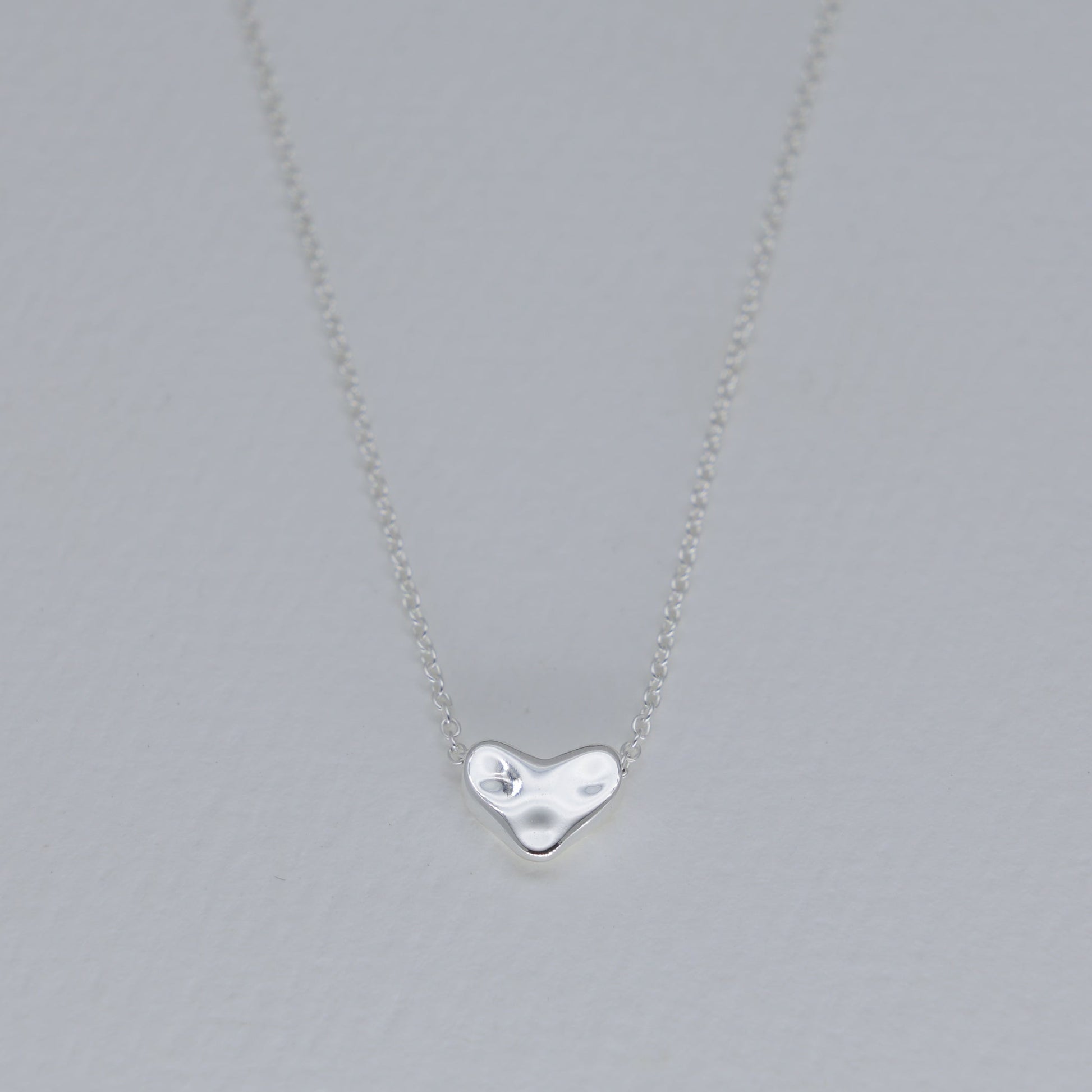 Leonie Petite Heart Necklace in 925 Sterling Silver by MOA - view 1