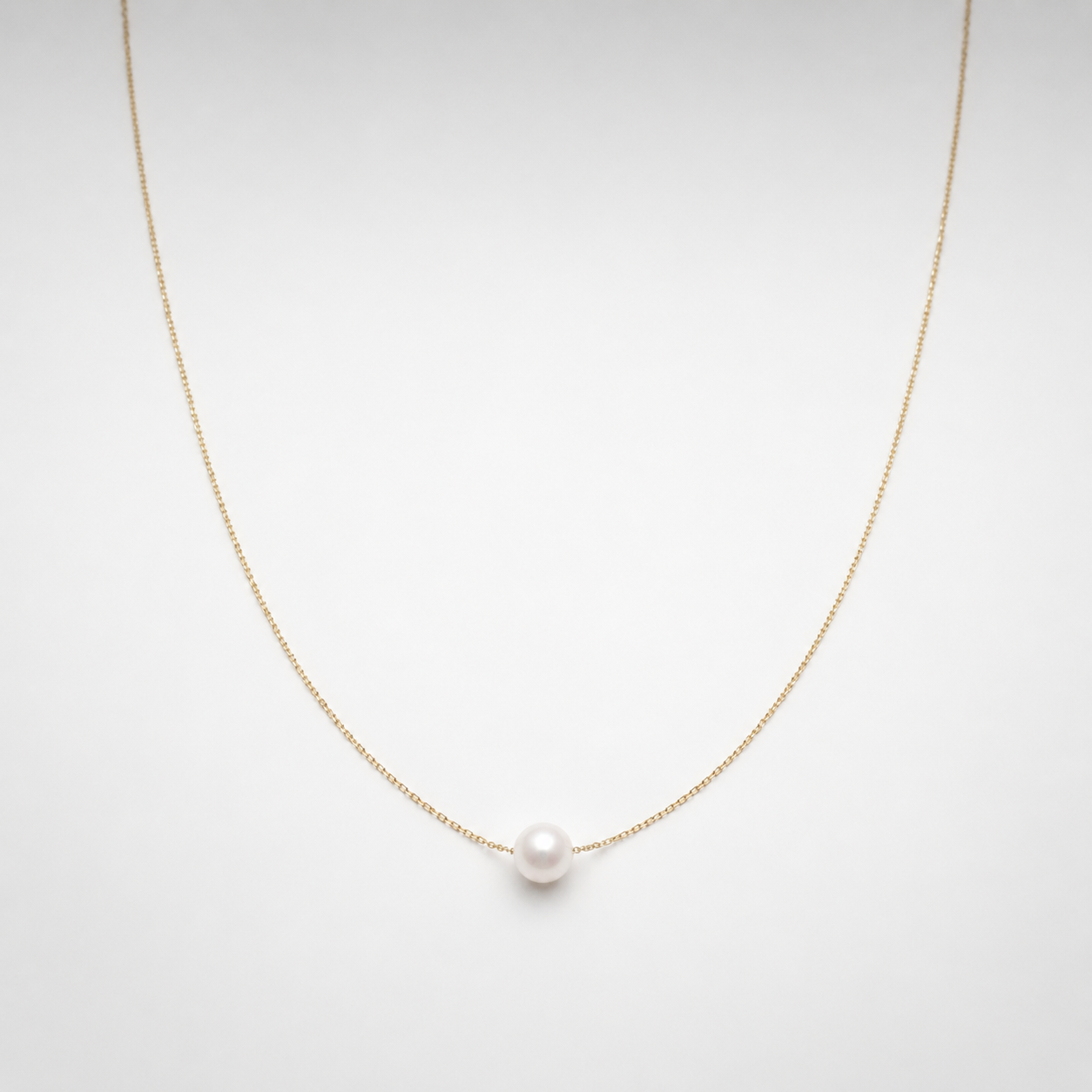 Lidia Akoya Pearl Necklace in 9K Gold by MOA - view 1