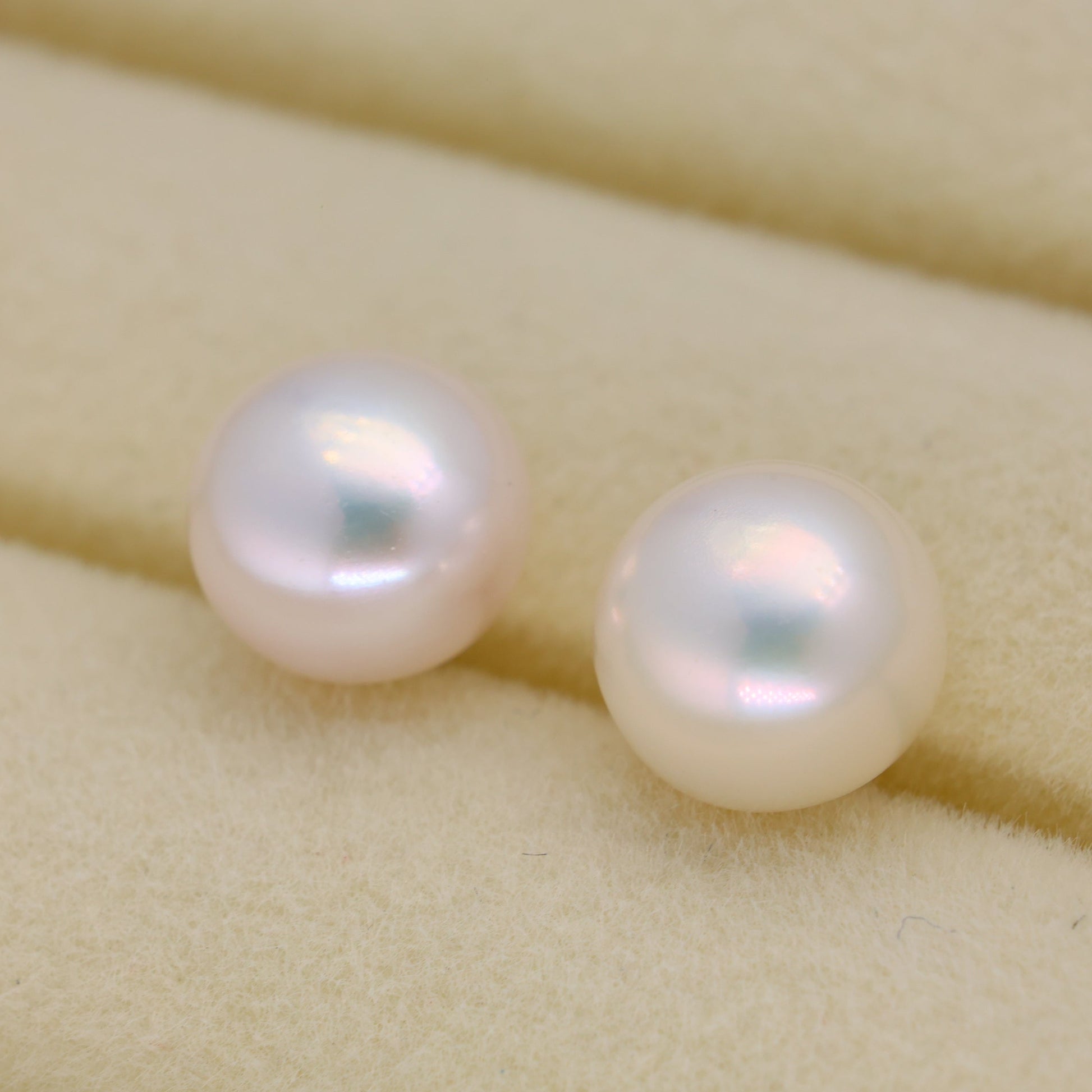 Liora Grande Pearl Stud Earrings in 925 Sterling Silver by MOA - view 2
